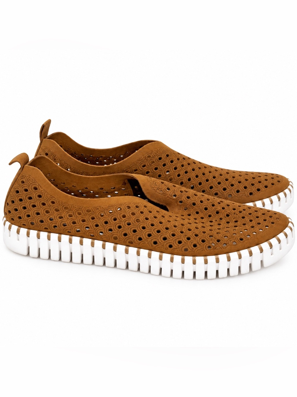 Ilse Jacobsen Tulip Shoes Womens 6.5 37 Laser Cut Slip On Sneaker Comfort Flats